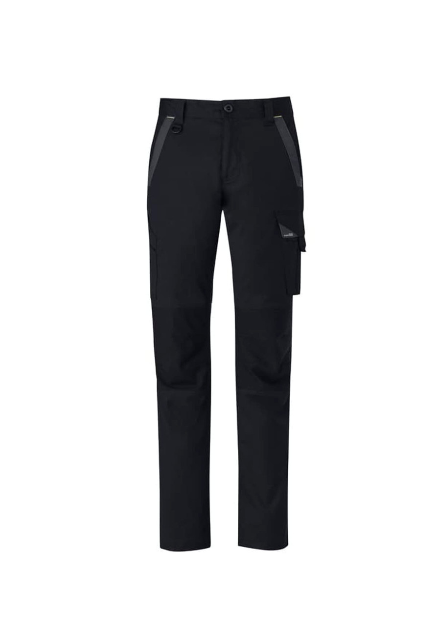 Mens Streetworx Tough Pant in black, featuring pockets and a logo. Designed for workwear use.