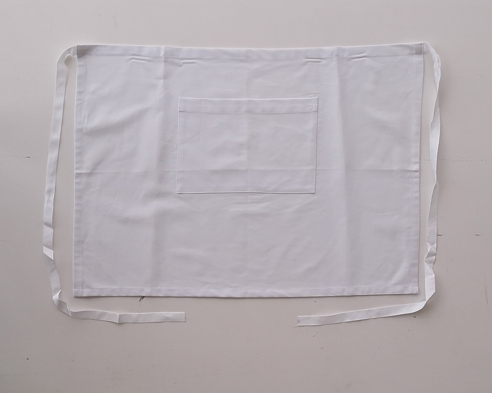 Cotton Drill Three Quarter Apron - With Pocket