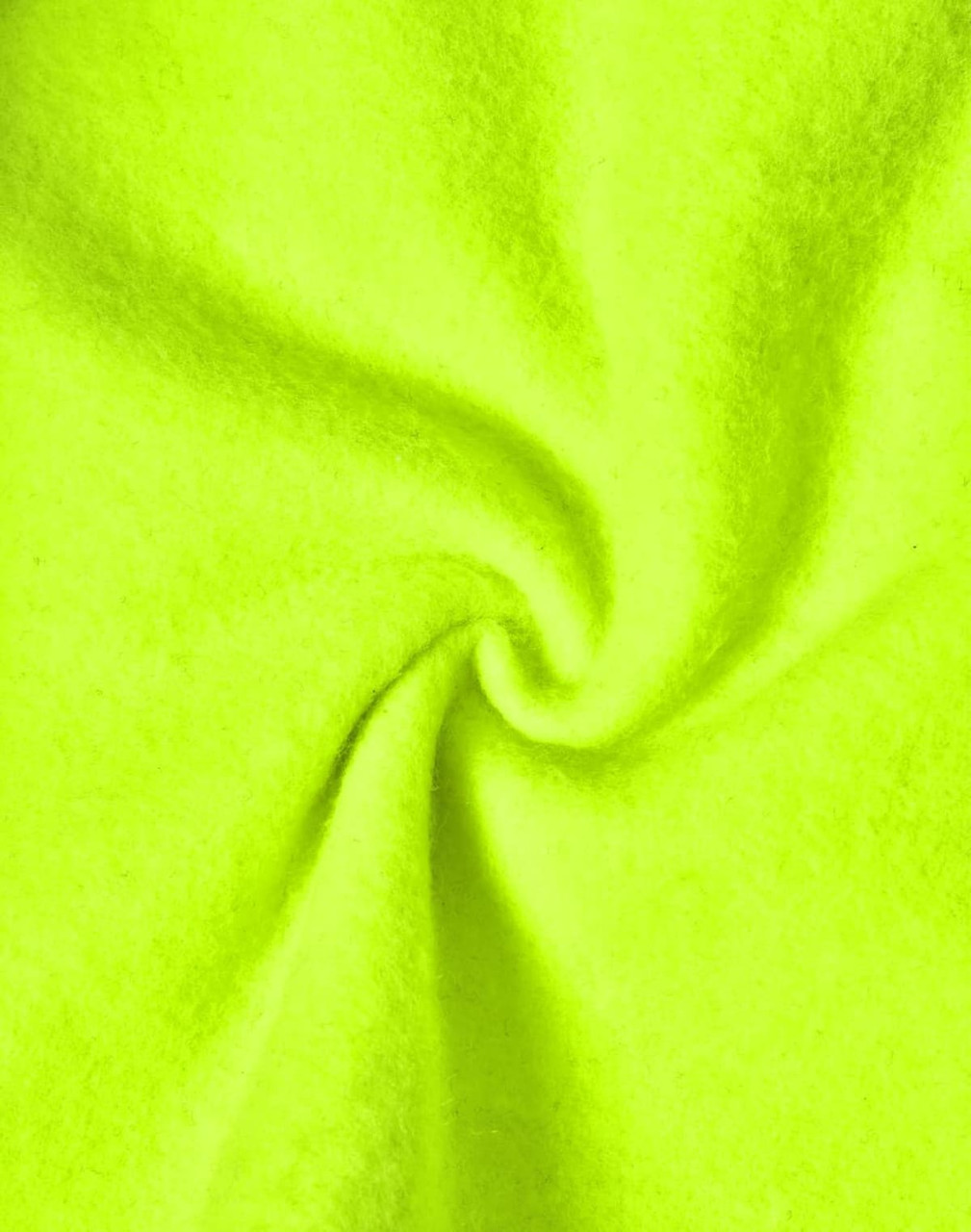A bright yellow fabric material, displaying a swirling pattern, suitable for workwear applications.