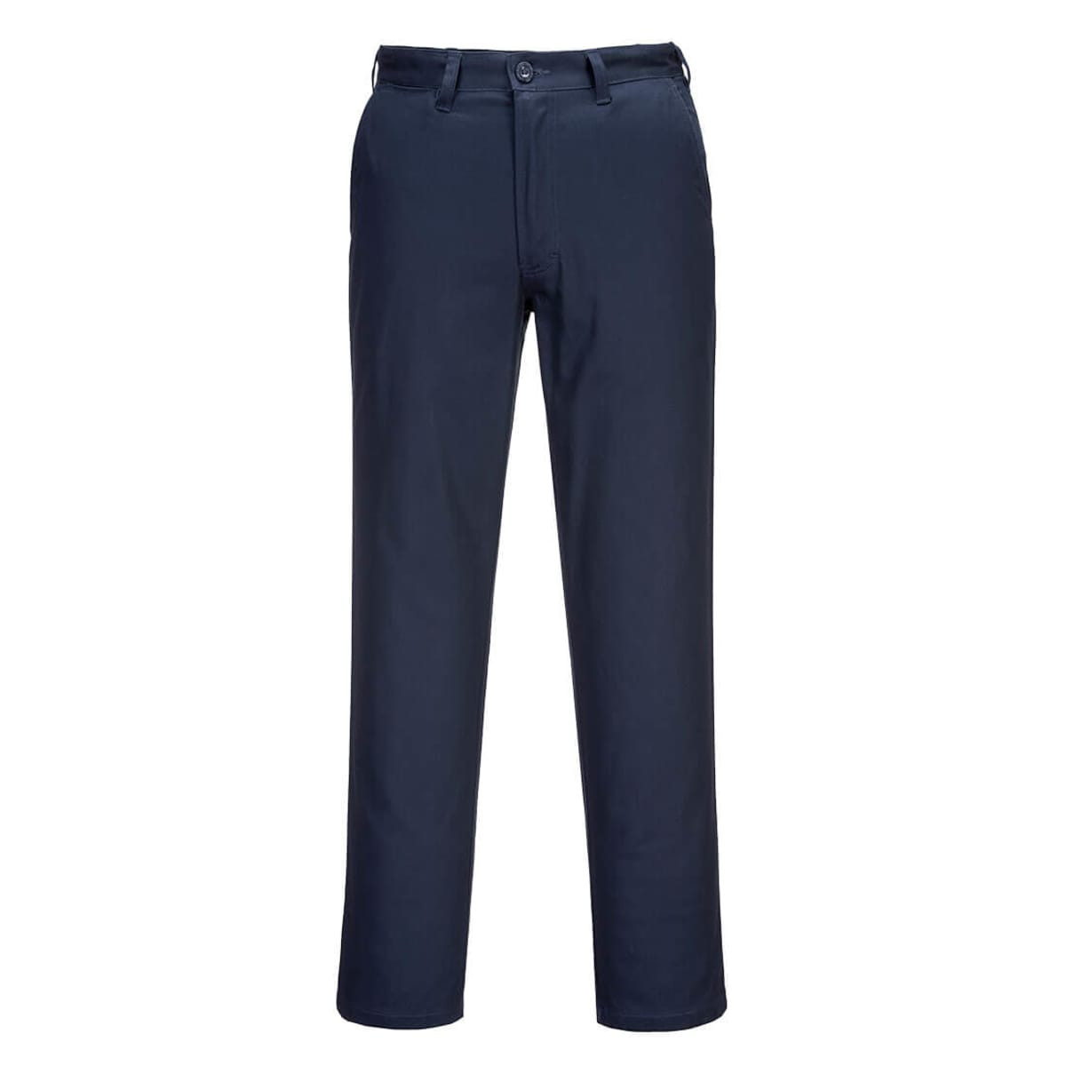 Lightweight work pants in navy blue, featuring a classic cut and a logo detail.
