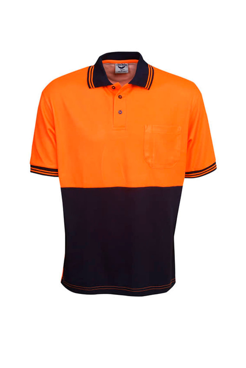 Cotton Back Tru Dry Hi Vis Polo