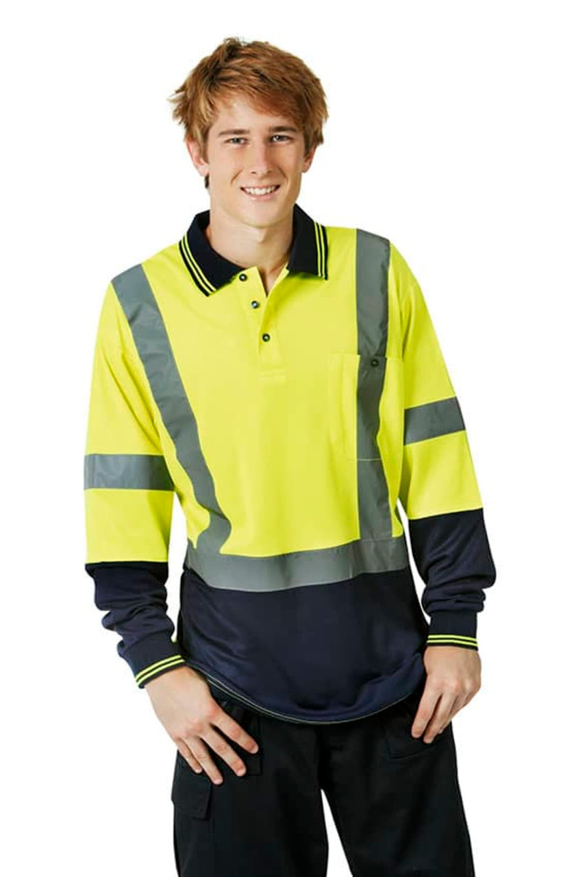 Cotton Back True Dry D/N Polo Long Sleeve