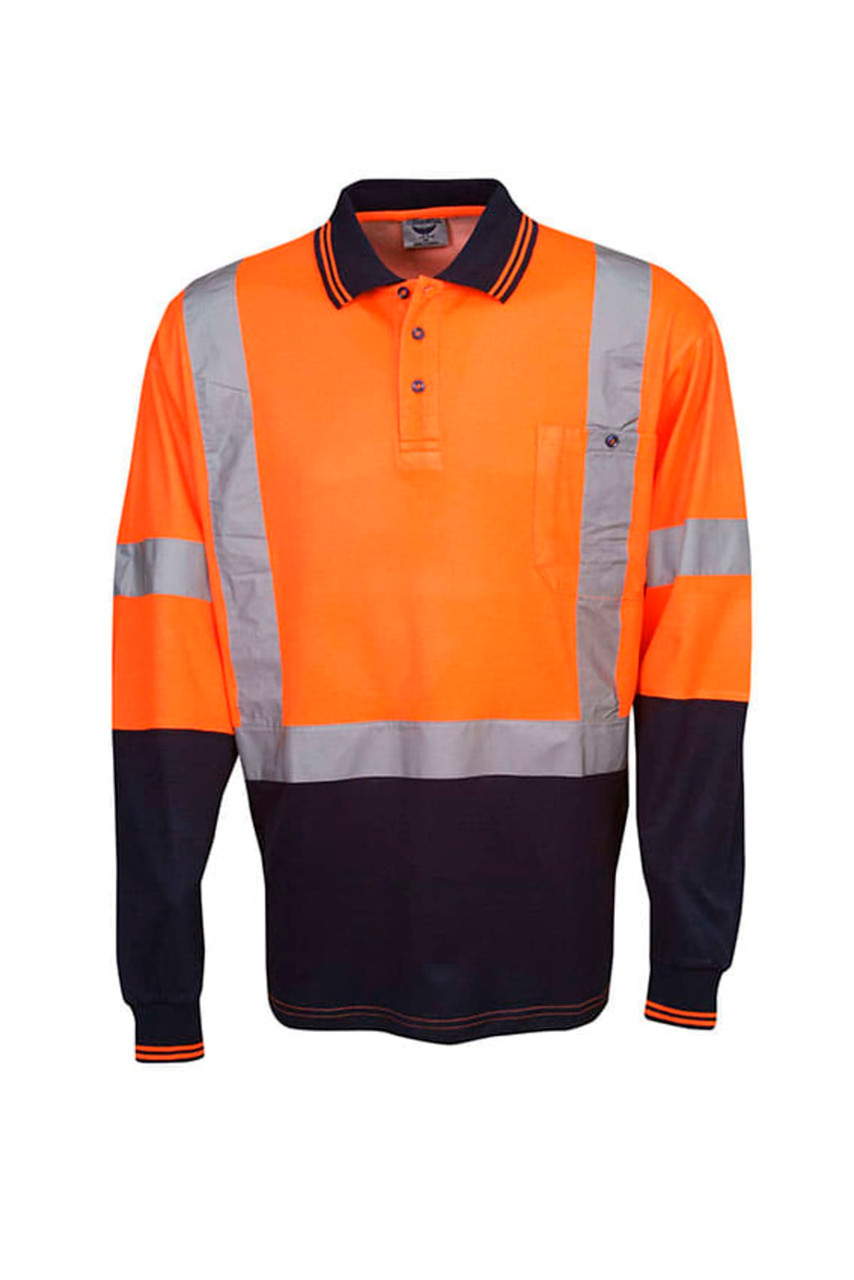 Cotton Back True Dry D/N Polo Long Sleeve