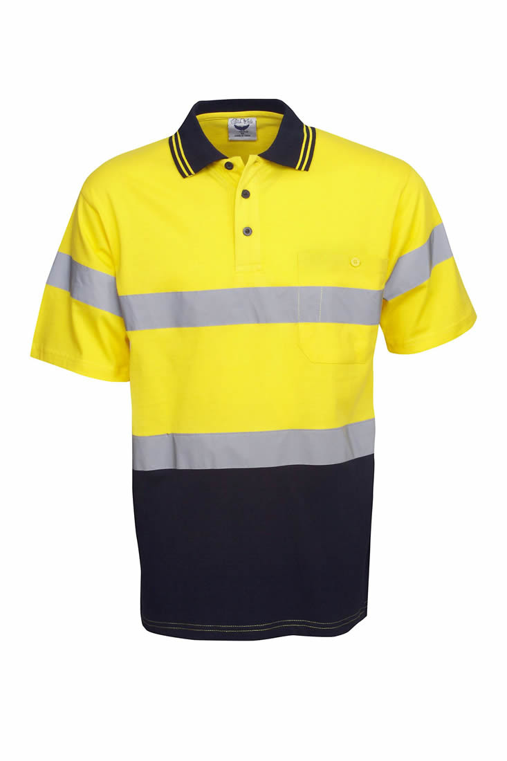 100% Cotton D/N Hi Vis Polo