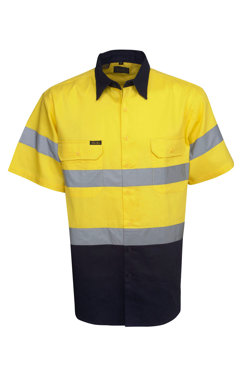 Hi Vis 190 GSM Cotton Drill Shirt