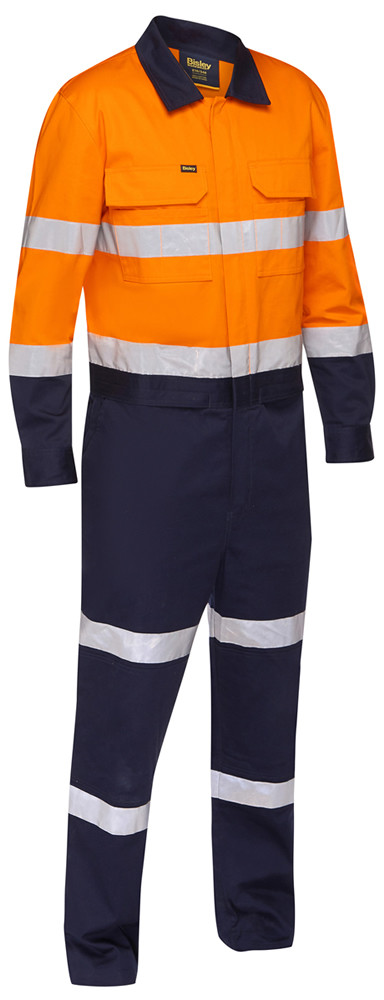 Taped Hi Vis Coverall with Waist Zip Opening