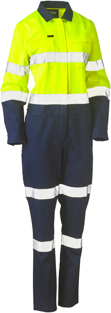 Women's Taped Hi Vis Cotton Drill Coverall