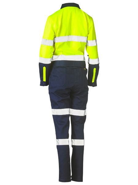 Women's Taped Hi Vis Cotton Drill Coverall