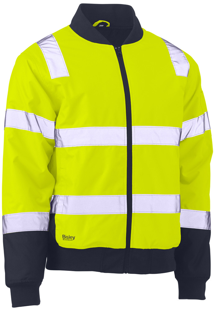 Taped Hi Vis Bomber Jacket with Padded Lining