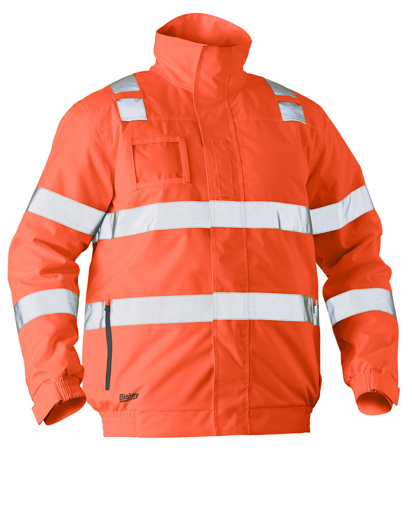 Taped Hi Vis Wet Weather Bomber Jacket
