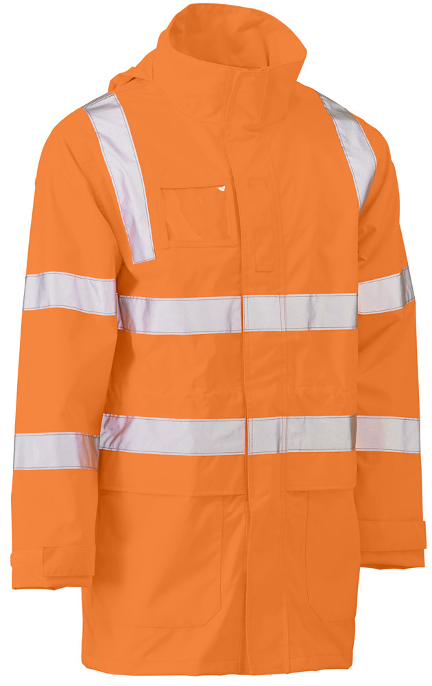 Taped Hi Vis VIC Rail Wet Weather Jacket