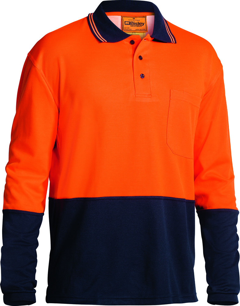 Hi Vis Polo Shirt L/S