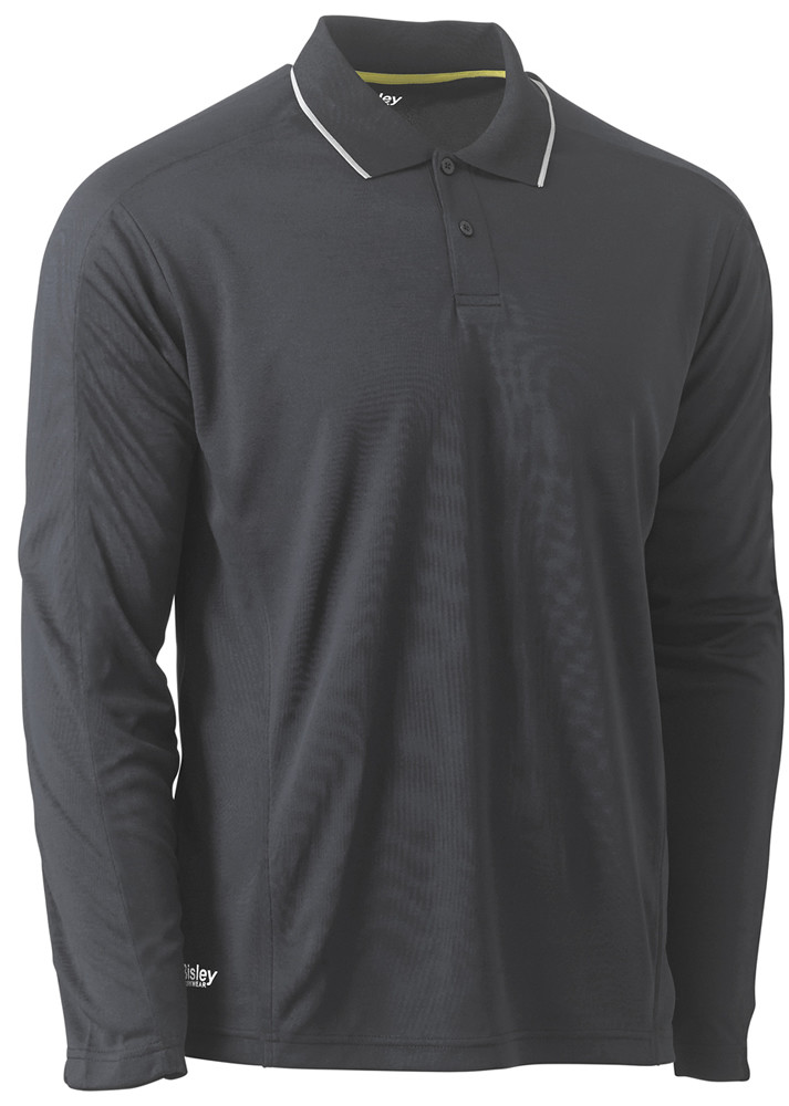 Cool Mesh Polo with Reflective Piping