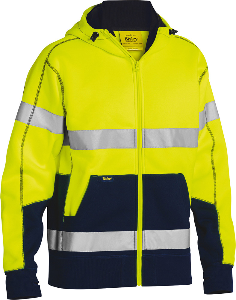 Taped Hi Vis Fleece Hoodie