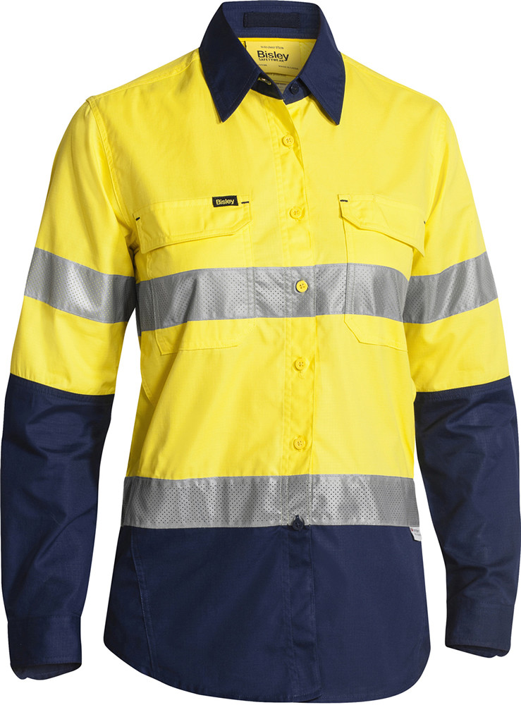 Women's X Airflow Taped Hi Vis Ripstop Shirt L/Sleeve