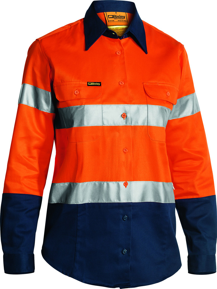 Women's Taped Hi Vis Drill Shirt