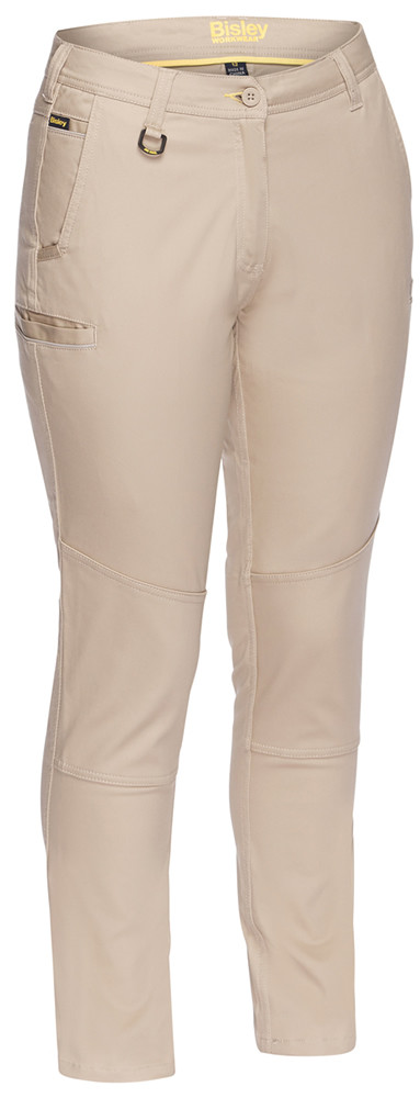 Women's Mid Rise Stretch Cotton Pants