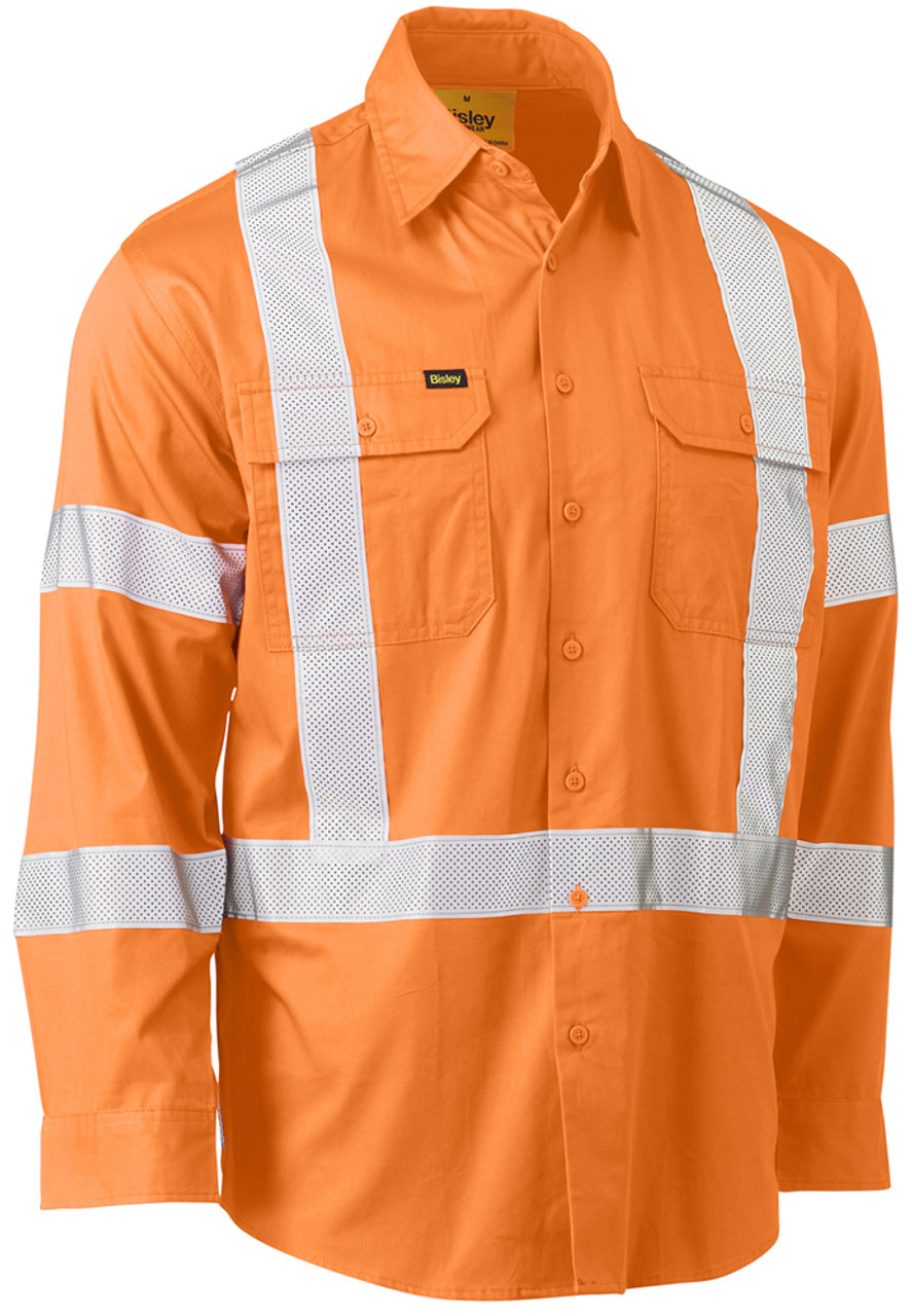 X Taped Biomotion Hi Vis Cool Lightweight Drill Shirt