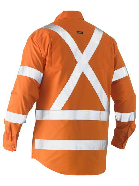Bisley Recycle X Taped Hi Vis Drill Shirt