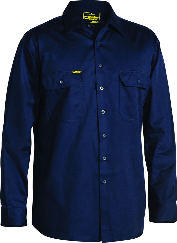 Cool Lightweight Drill Shirt Long Sleeve