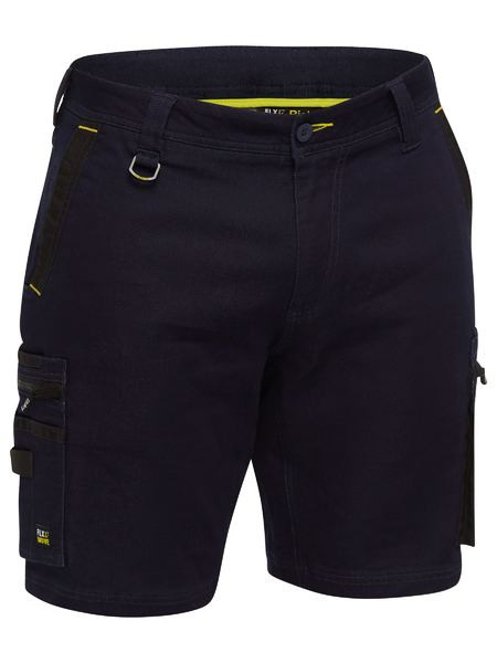 Flx and Move Stretch Denim Zip Cargo Shorts