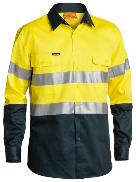 Taped Hi Vis Drill Shirt Long Sleeve