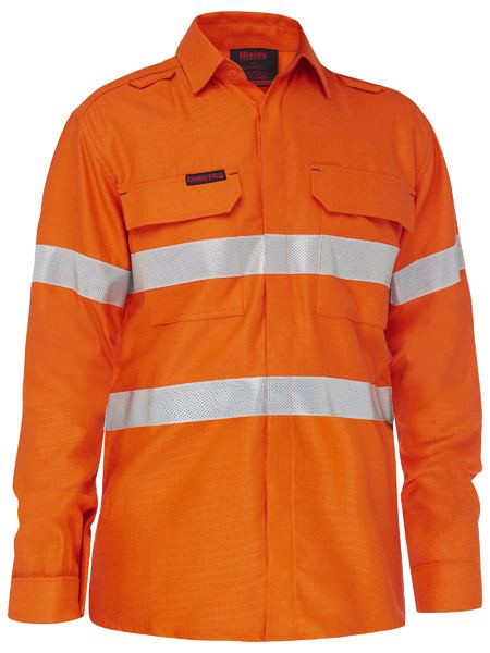 Apex 185 Taped Hi Vis Ripstop FR Vented Shirt