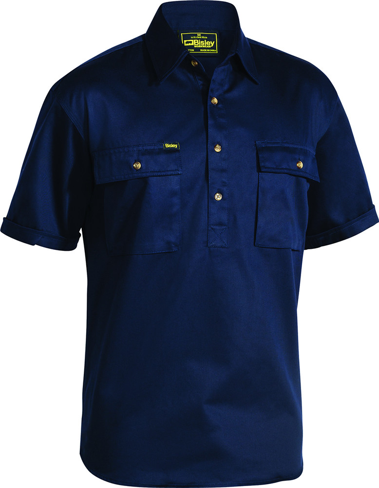 Closed Front Cotton Drill Shirt