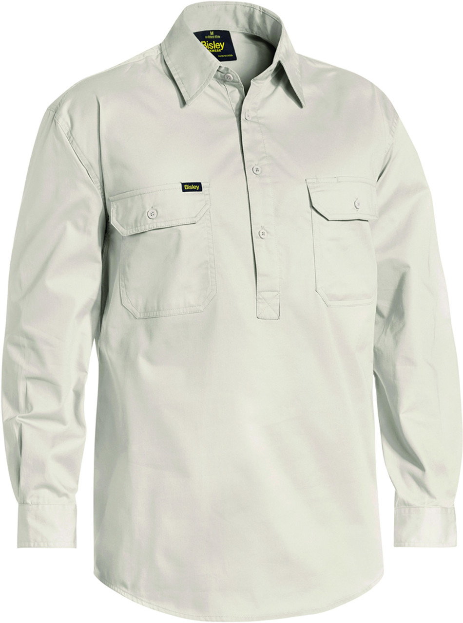 Closed Front Cool Lightweight Drill Shirt