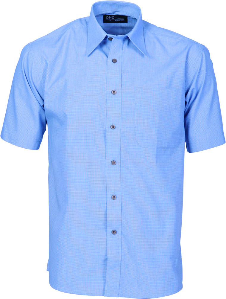 Classic Mini (Check) Houndstooth B.Shirt - Short sleeve