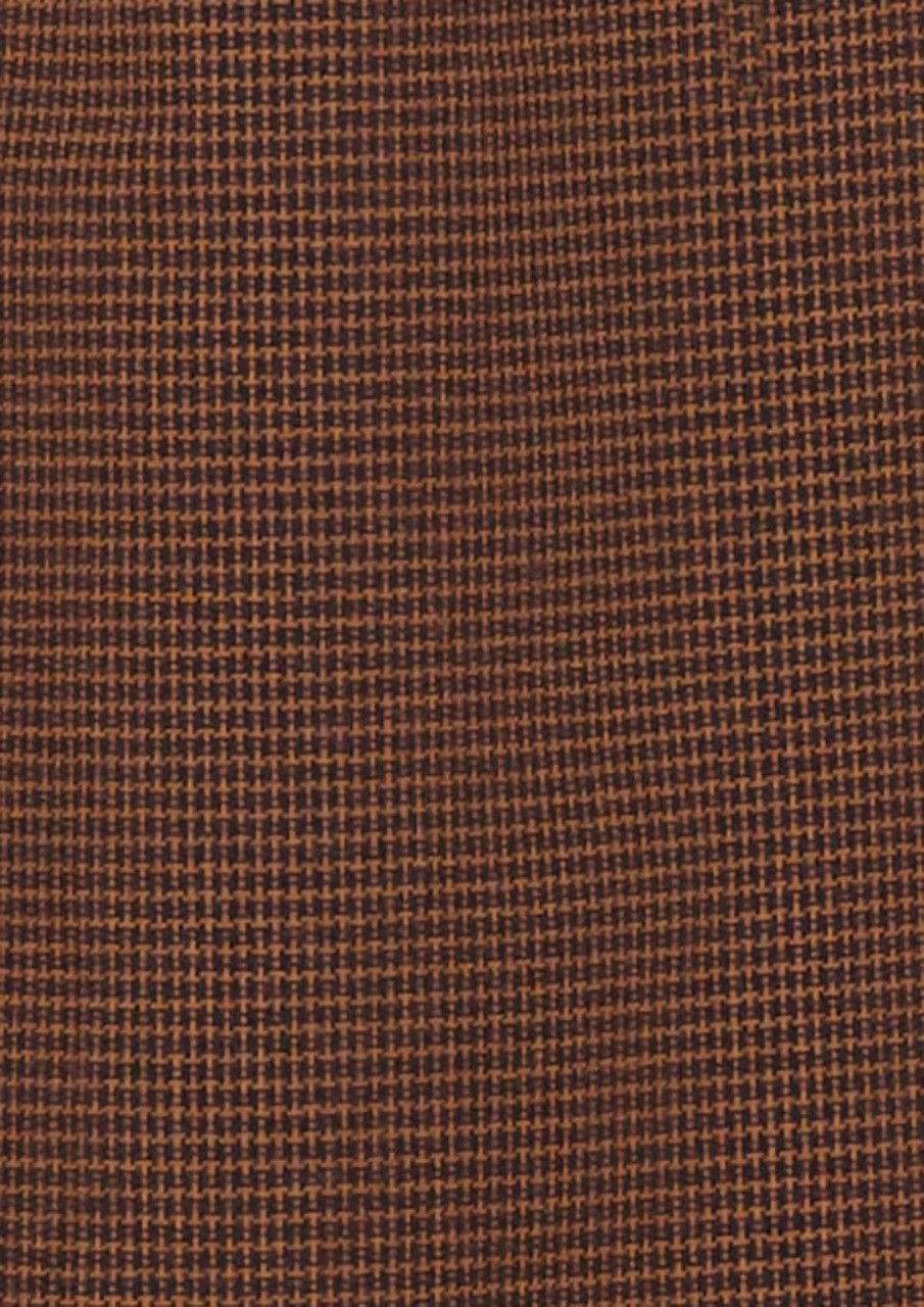 A textured fabric in a warm brown tone, featuring a grid pattern. The material is suitable for button-up shirts.