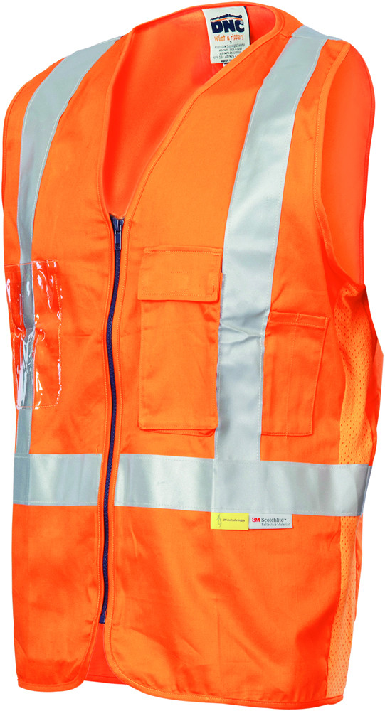Day/Night Cross Back Cotton Safety Vests