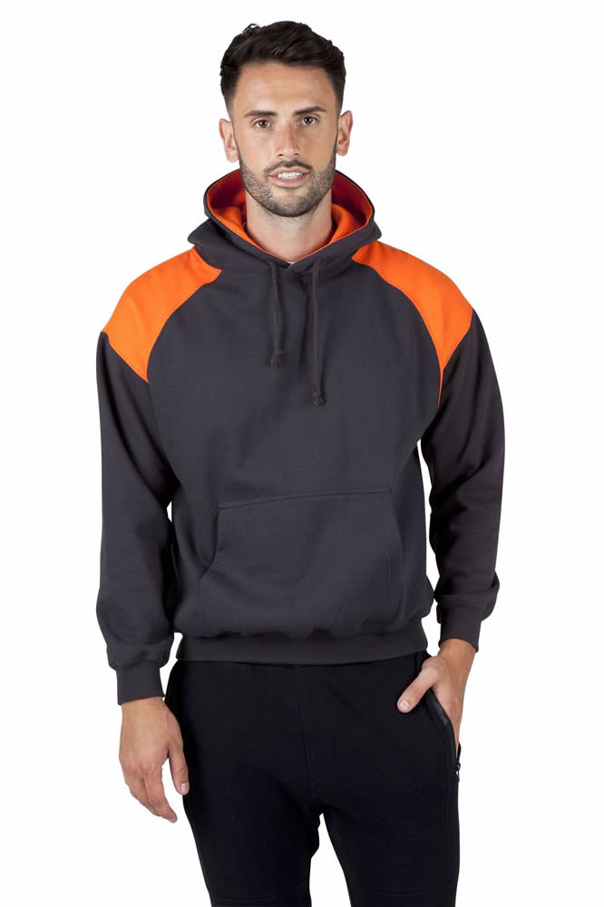 Men's Shoulder Contrast Panel Hoodie