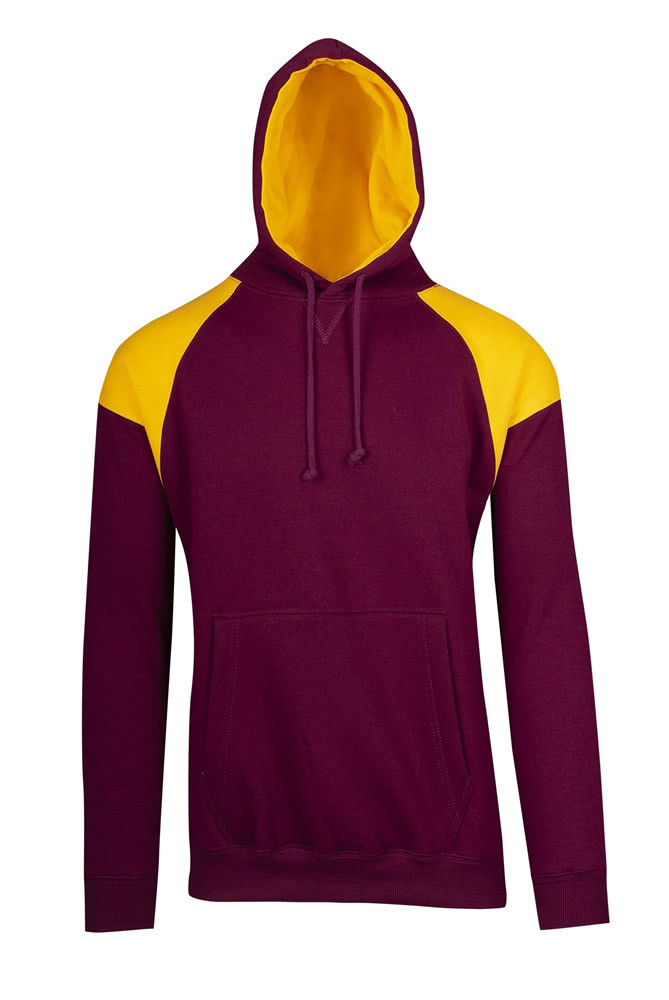 Men's Shoulder Contrast Panel Hoodie