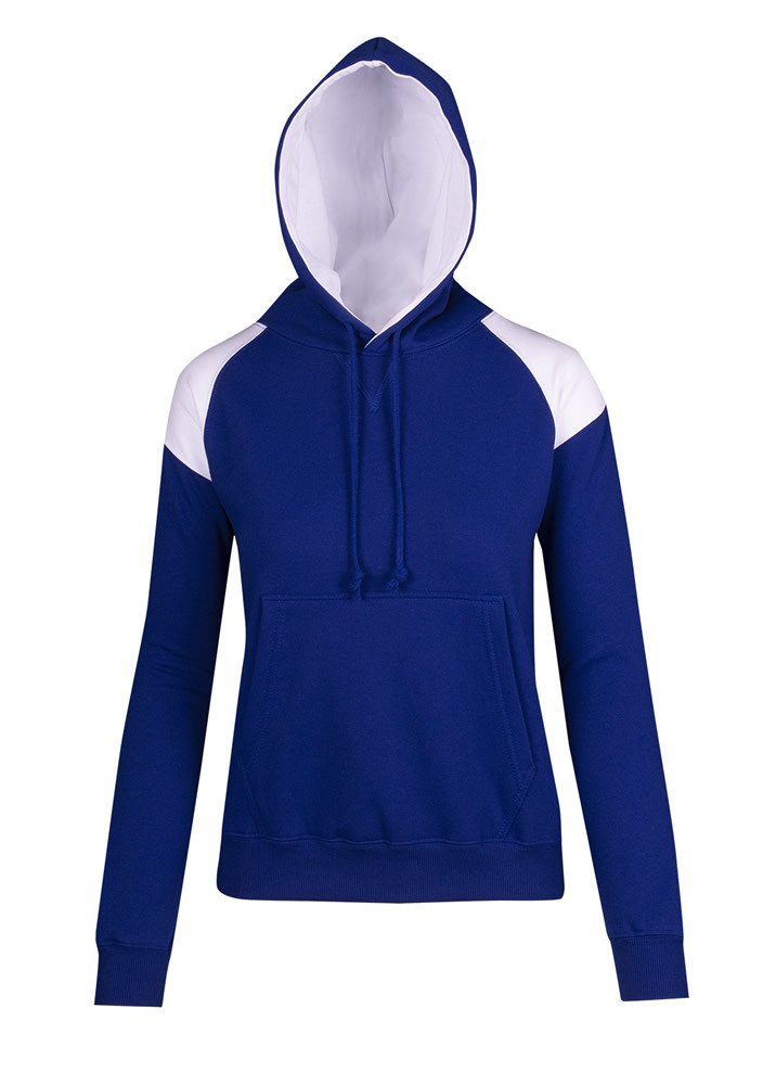 Ladies/Juniors Shoulder Contrast Panel Hoodie