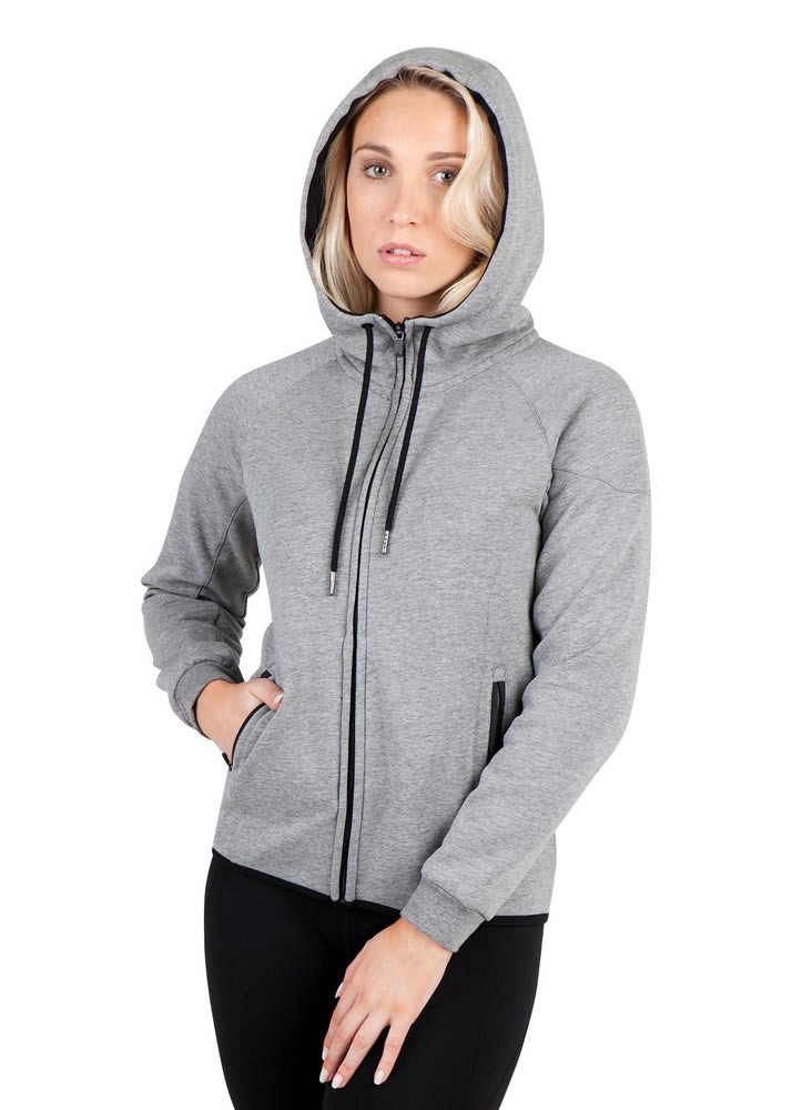Ladies/Junior 320gsm Soft Cotton/Bonded Polar Fleece Hoodie