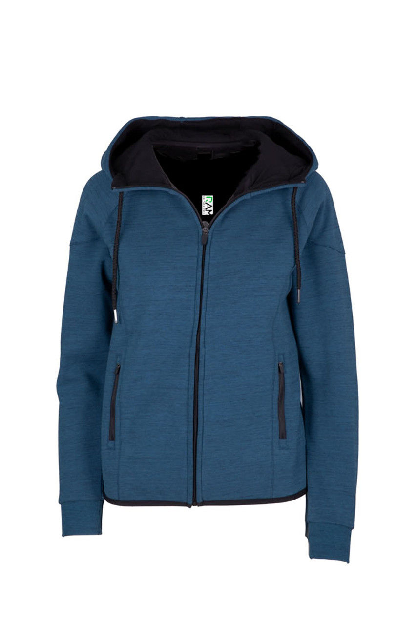 Ladies/Junior 320gsm Soft Cotton/Bonded Polar Fleece Hoodie