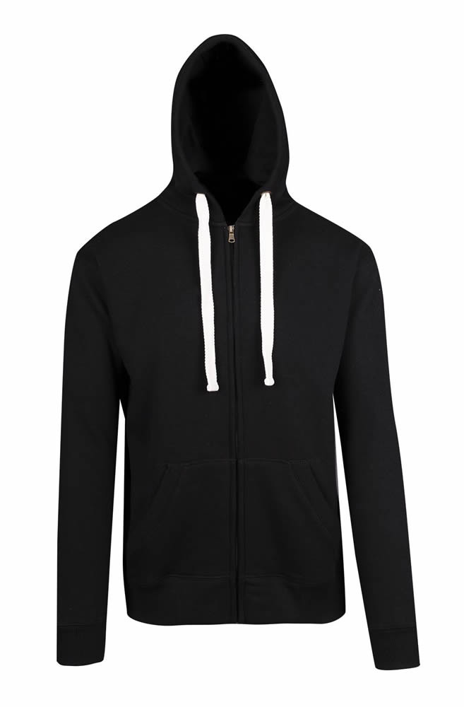 Mens Brushed Heavy Zip Fleece Hoodie