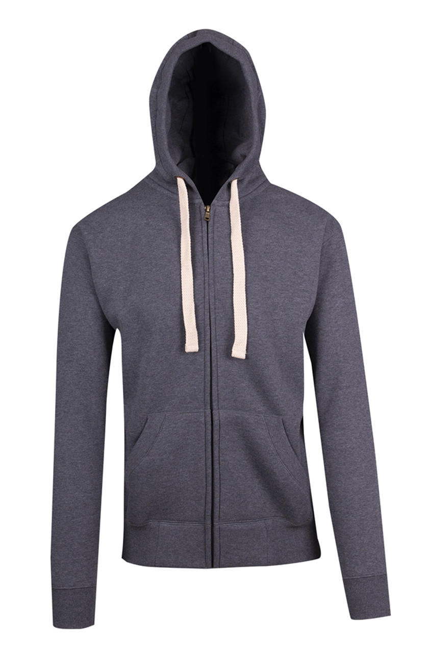Mens Brushed Heavy Zip Fleece Hoodie