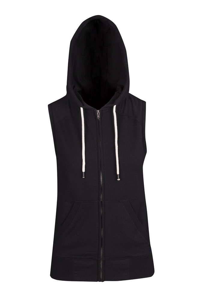 Ladies/Junior Heather Sleeveless Zip Hoodies - Greatness Range