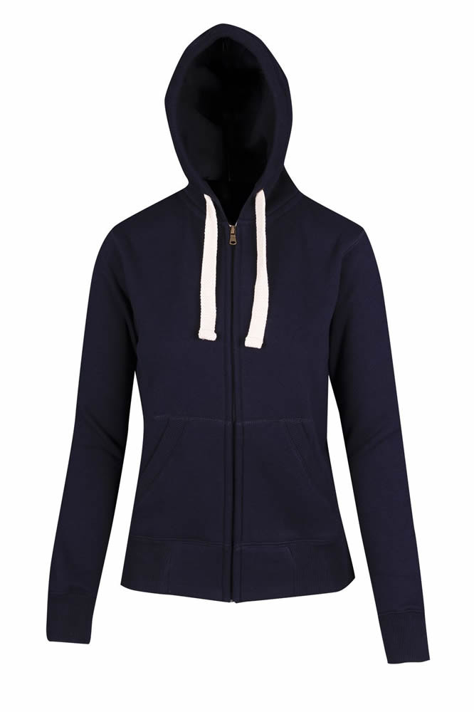 Ladies/Junior Heavy Zip Fleece Hoodie