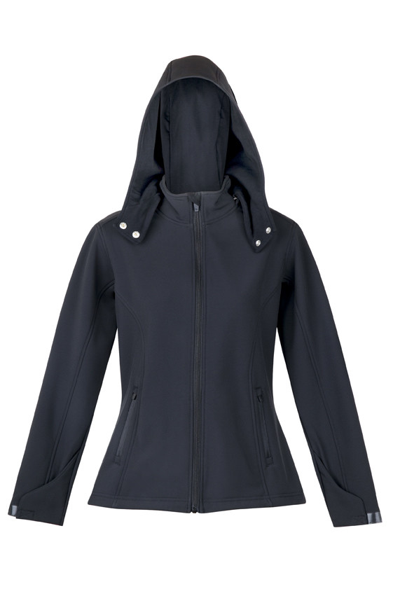 Ladies Soft Shell Hooded Jacket - Tempest Range
