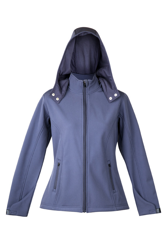 Ladies Soft Shell Hooded Jacket - Tempest Range