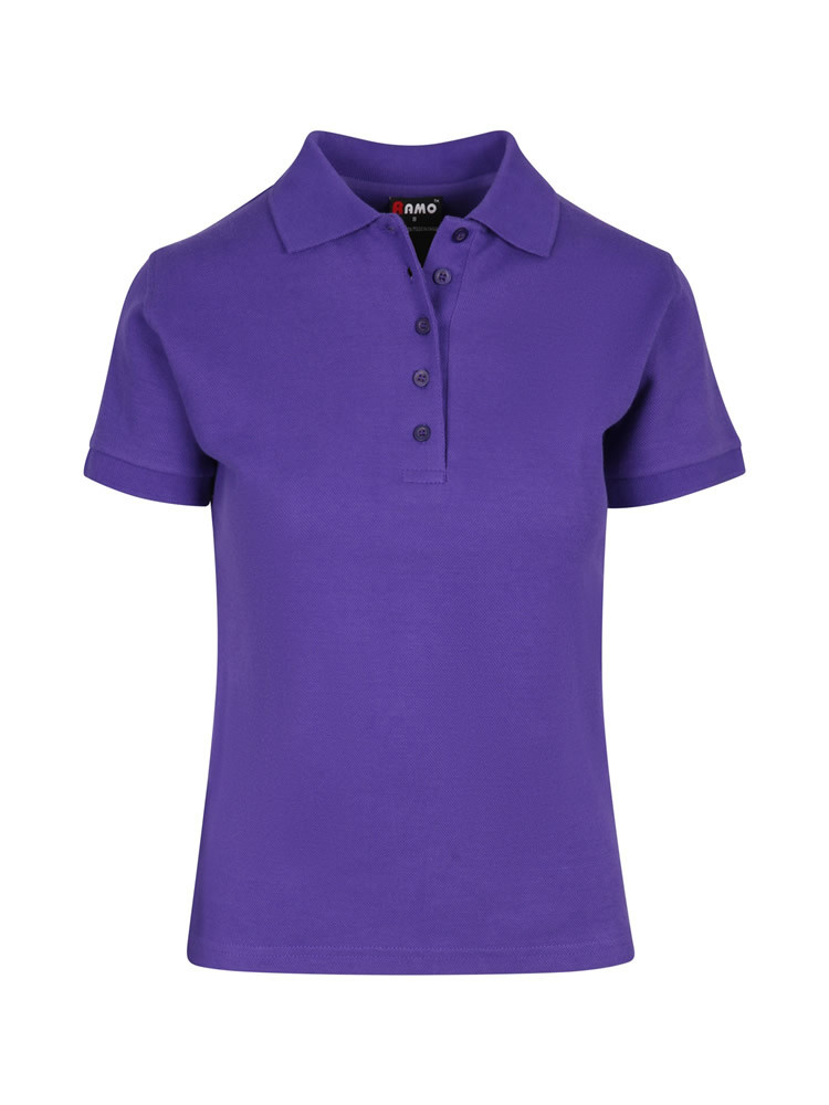 Ladies 100% Cotton Pique Knit Polo