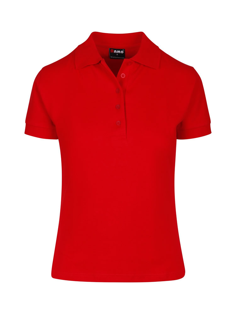 Ladies 100% Cotton Pique Knit Polo