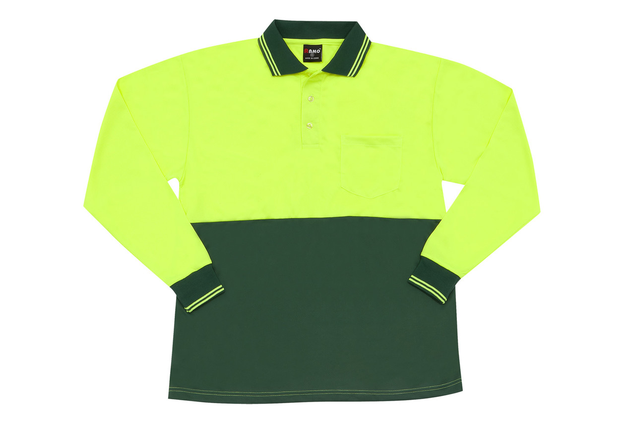 Hi Vis Long Sleeve Polo