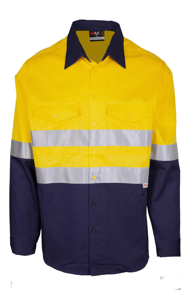 Combed Cotton Drill Long Sleeve Shirt - 3M