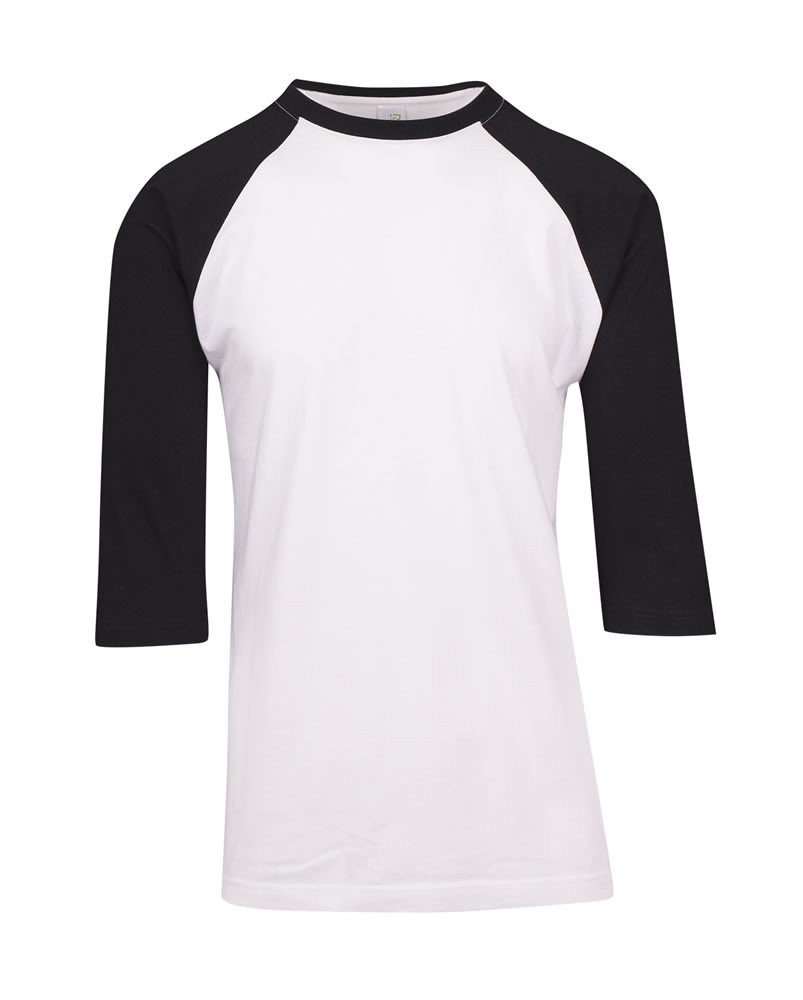Mens 3/4 Sleeve Raglan Tees