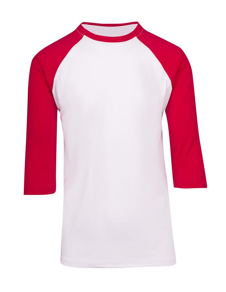 Mens 3/4 Sleeve Raglan Tees