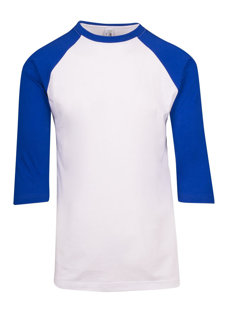 Mens 3/4 Sleeve Raglan Tees